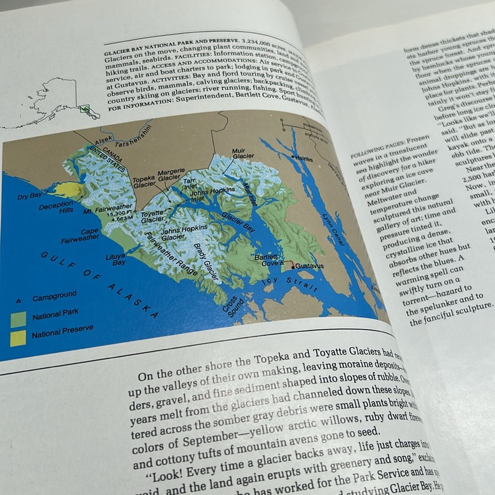 💕 Vintage Alaska's Magnificent Parklands National Geographic Society Book - Picture 8 of 16